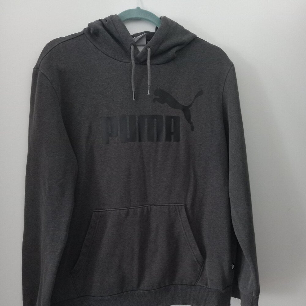 Puma Hoodie, Charcoal with Shadow Logo